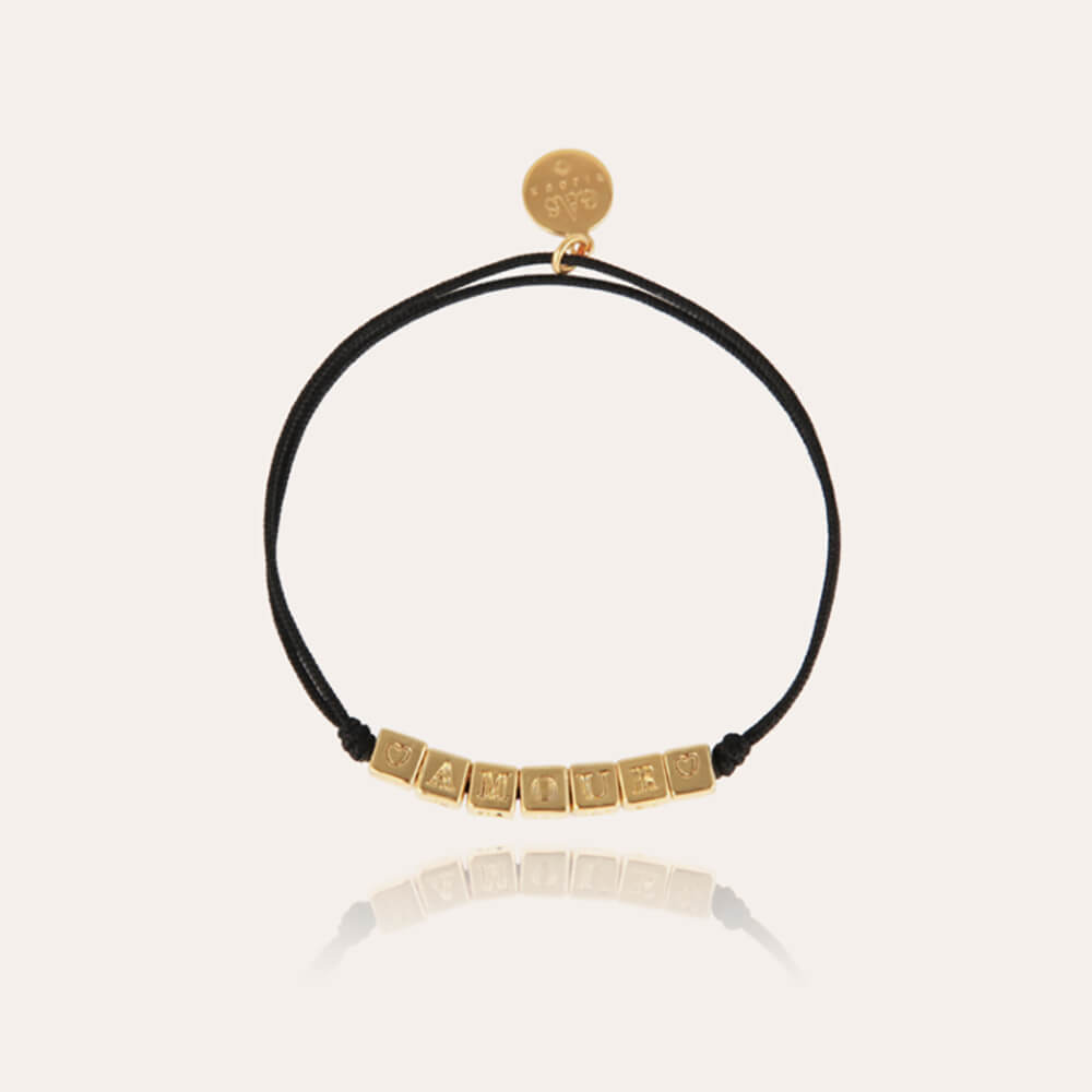 Gas Bijoux pulsera Love negra