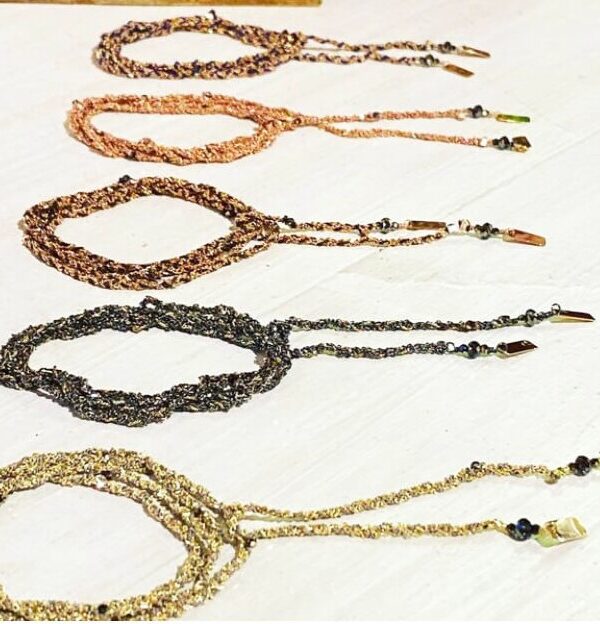 Pulsera de vueltas gold black