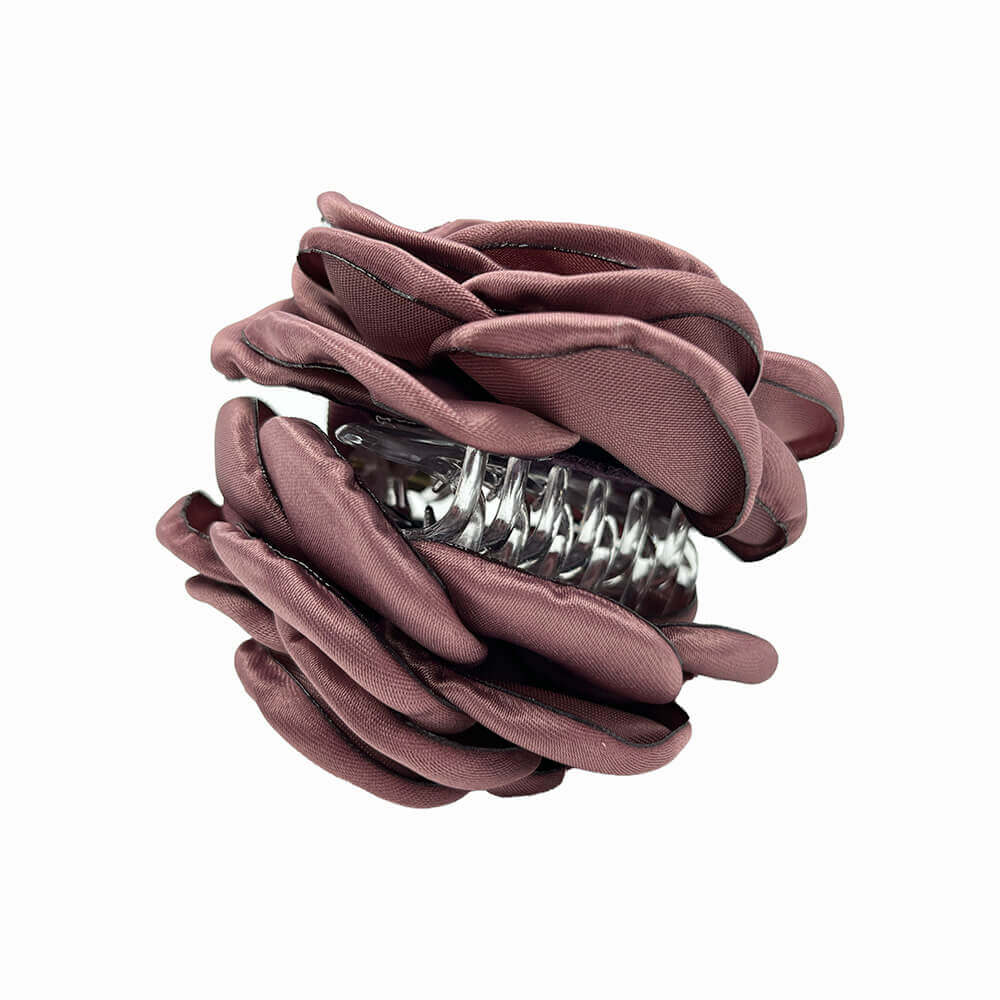 Pinza de pelo doble Flor lila - Imagen 4