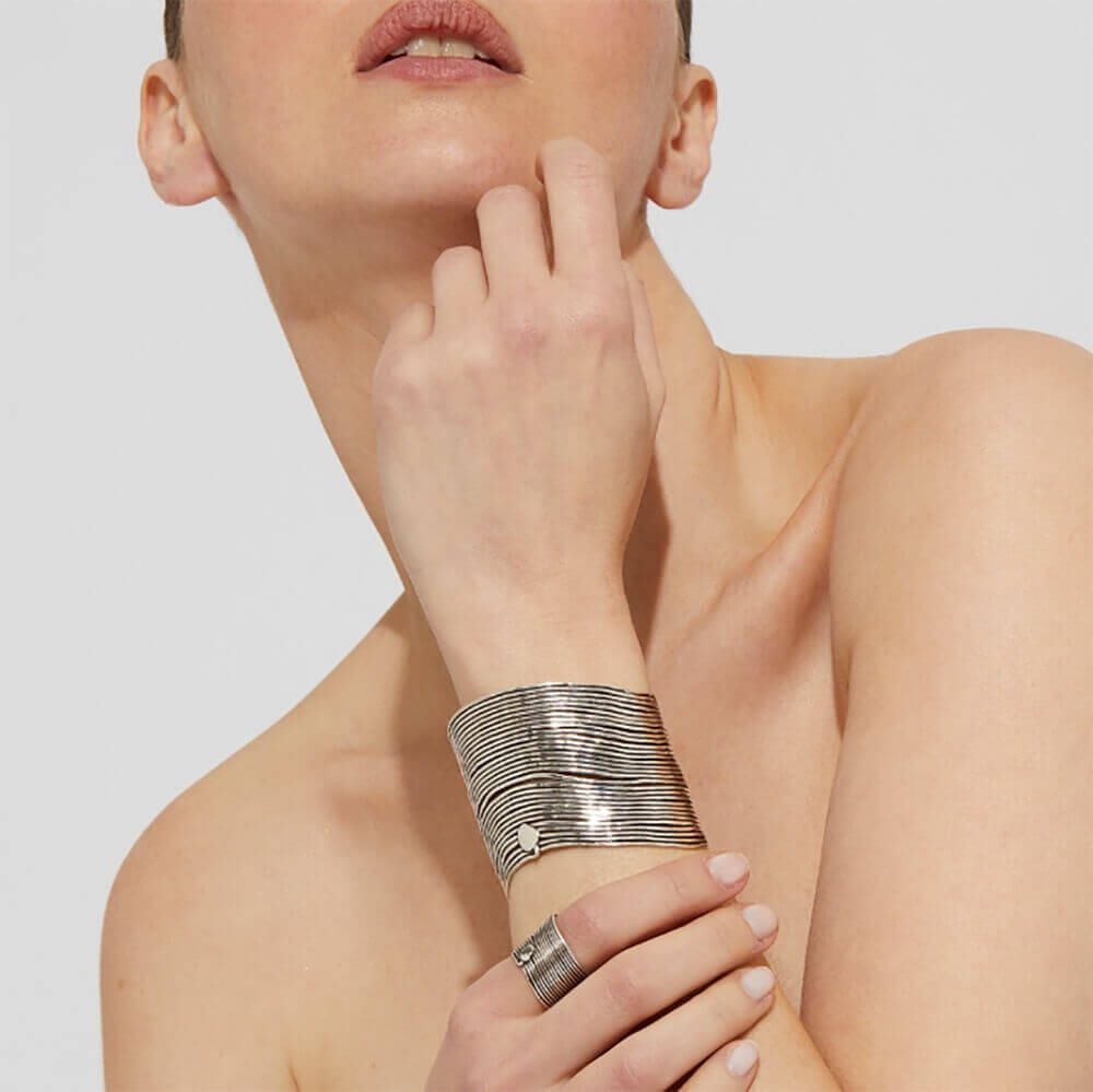 Gas Bijoux brazalete Wave plata