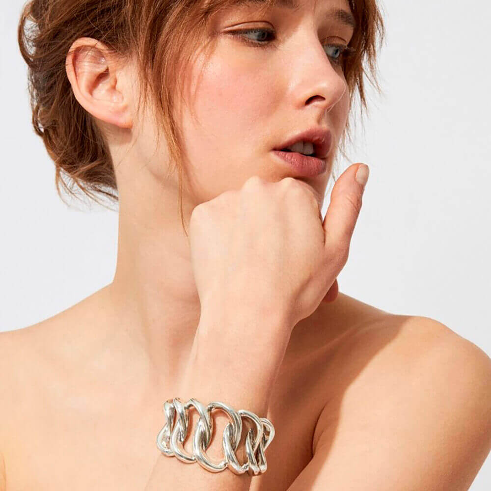 Gas Bijoux brazalete Bronx plata