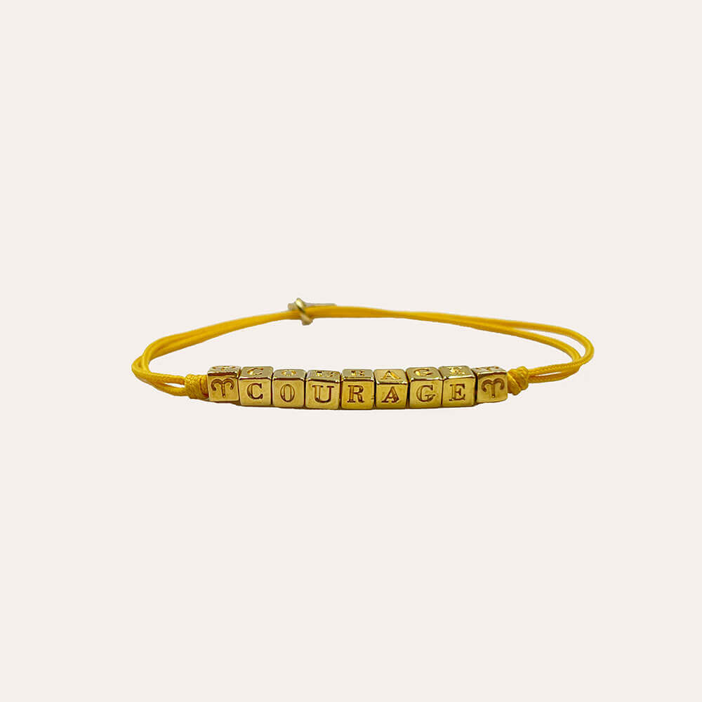 Gas Bijoux pulsera Courage amarillo