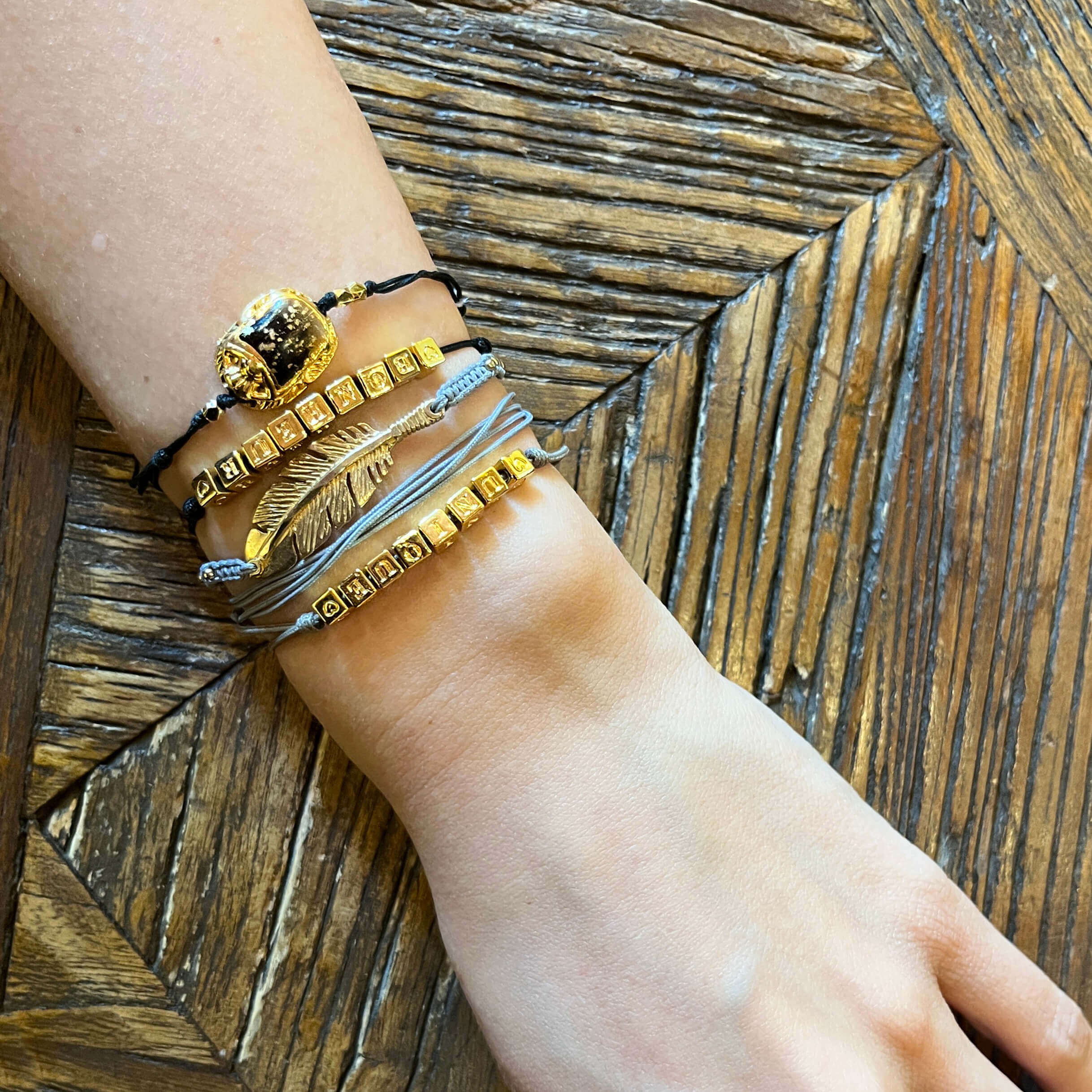 Gas Bijoux pulsera Bonheur taupe