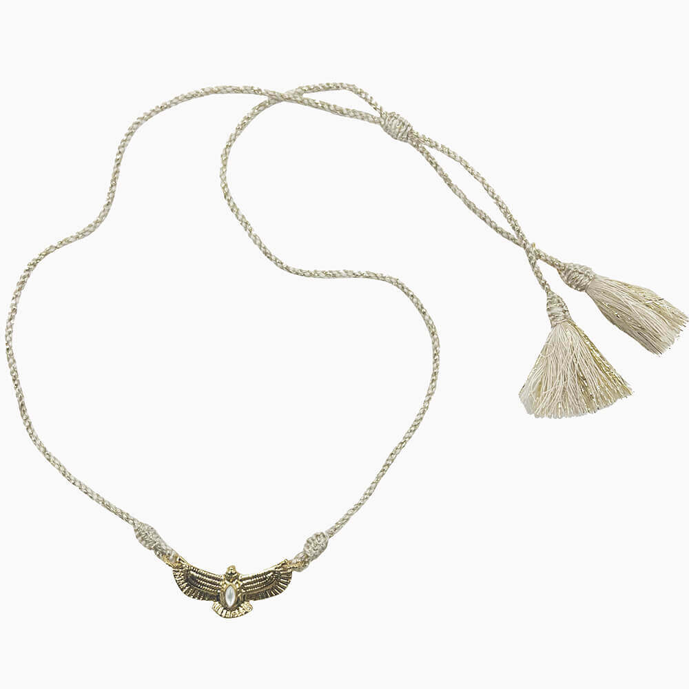Gargantilla Aguila Beige