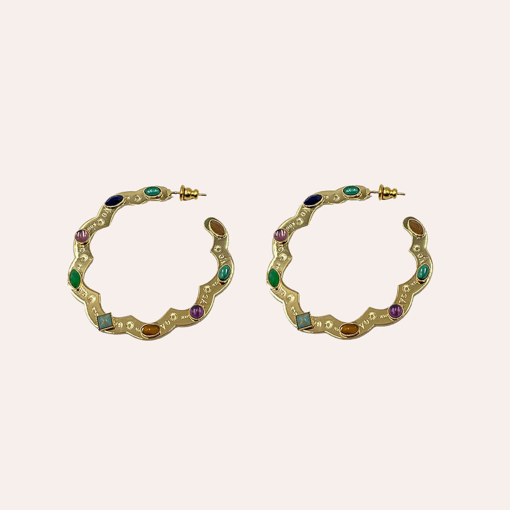 Gas Bijoux Pendientes Flower Power