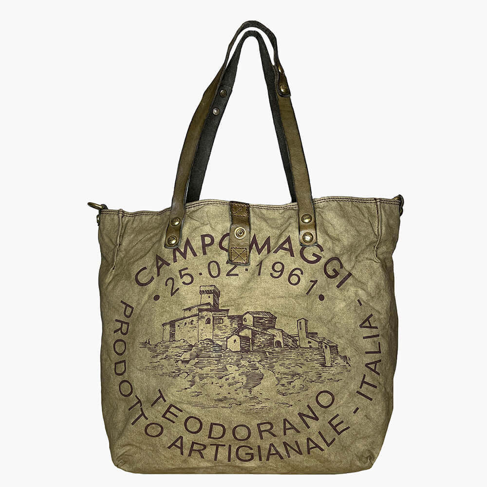 Campomaggi Bolso Shopping Genziana Verde