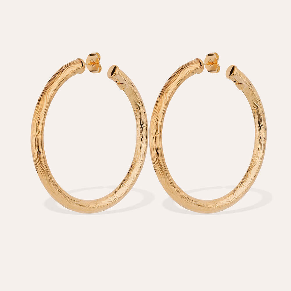 Gas Bijoux Pendientes Maoro Oro