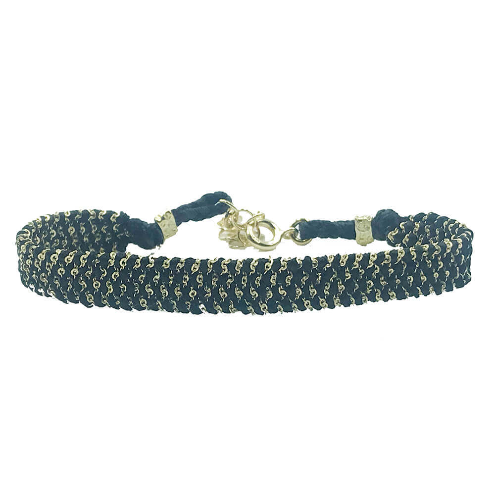 Pulsera Muamara Lights Negro&Oro