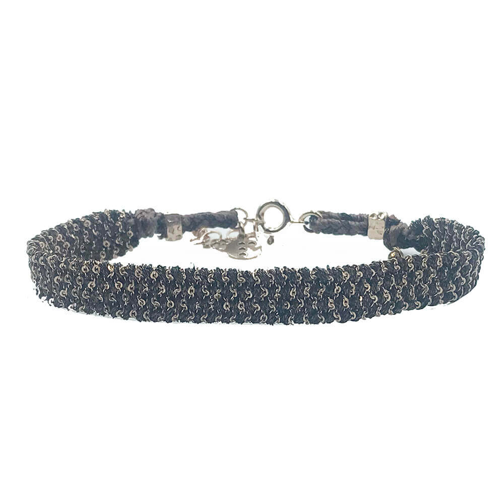 Pulsera Muamara Lights Chocolate/Taupe&PLata - Imagen 2