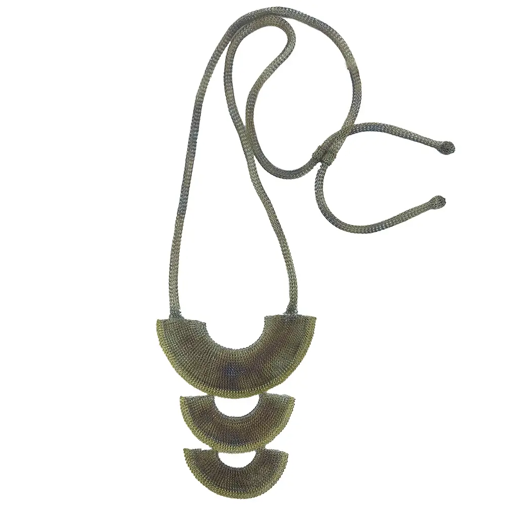 Collar Cleo Tornasol y Oro