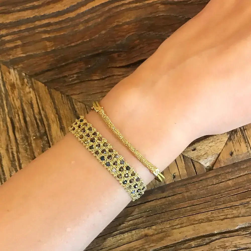 Pulsera Star Mini Petrolite y Hematite