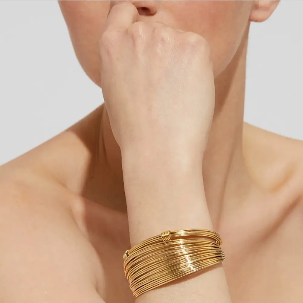 Gas Bijoux Brazalete Arpa Oro