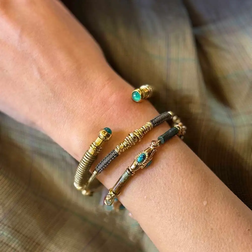 Gas Bijoux Pulsera Sari Verde