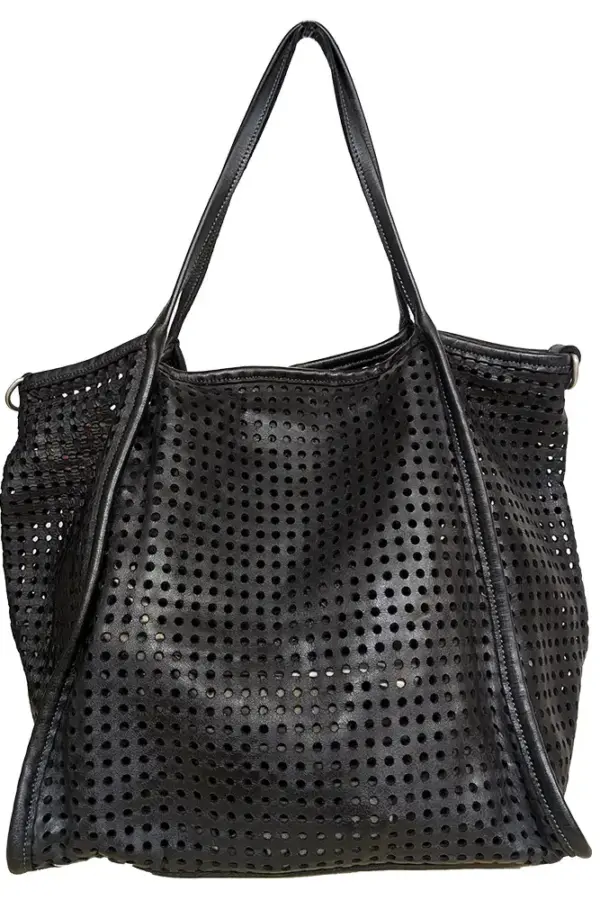 Vive la Difference Bolso Tote Maxi Dots Black Matt