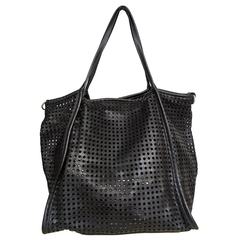 Vive la Difference Bolso Tote Maxi Dots Black Matt