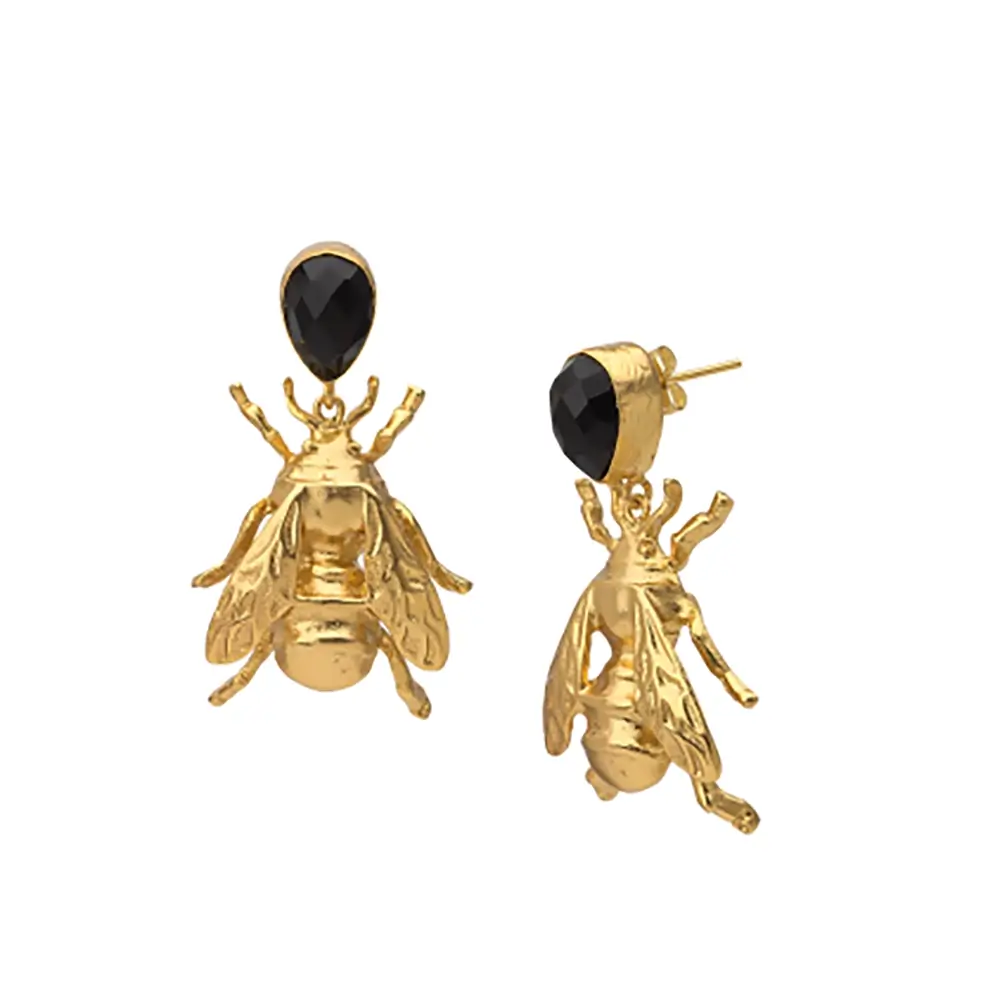 Pendientes Avispa onix