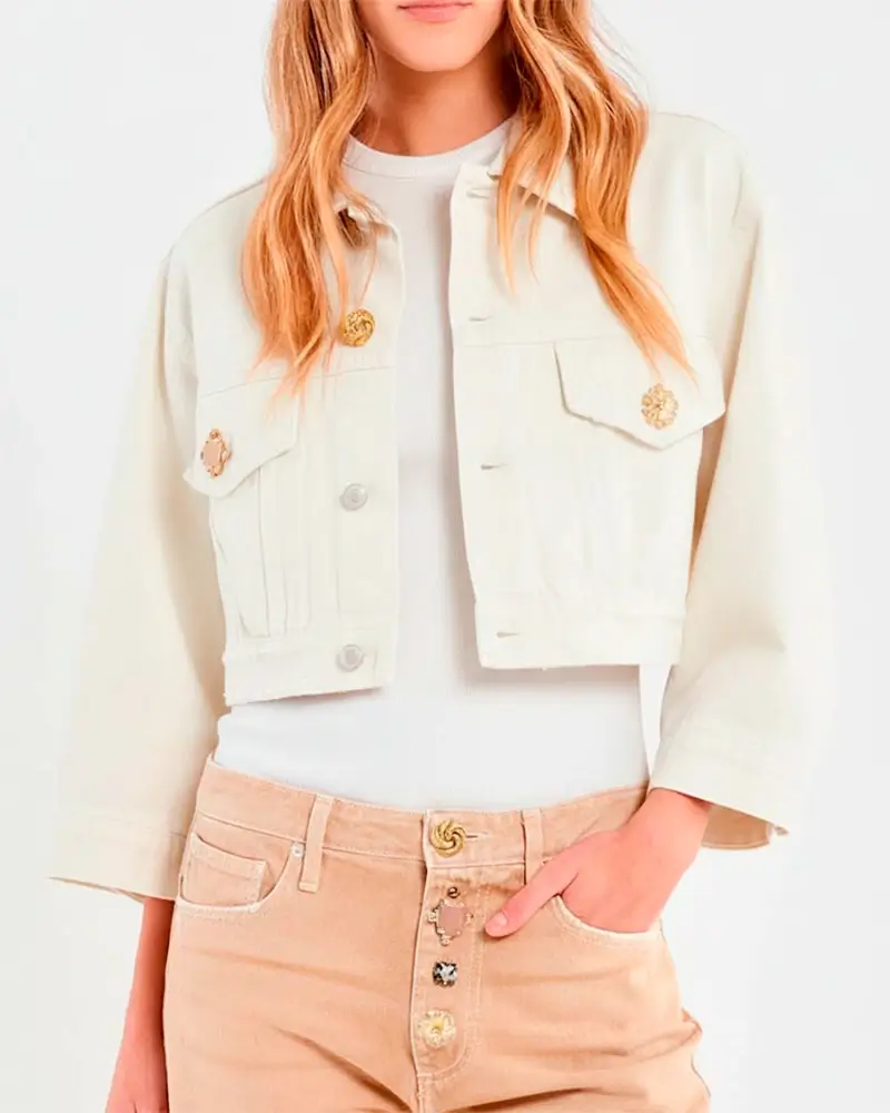 Chaqueta Tejana Yohanna Natural