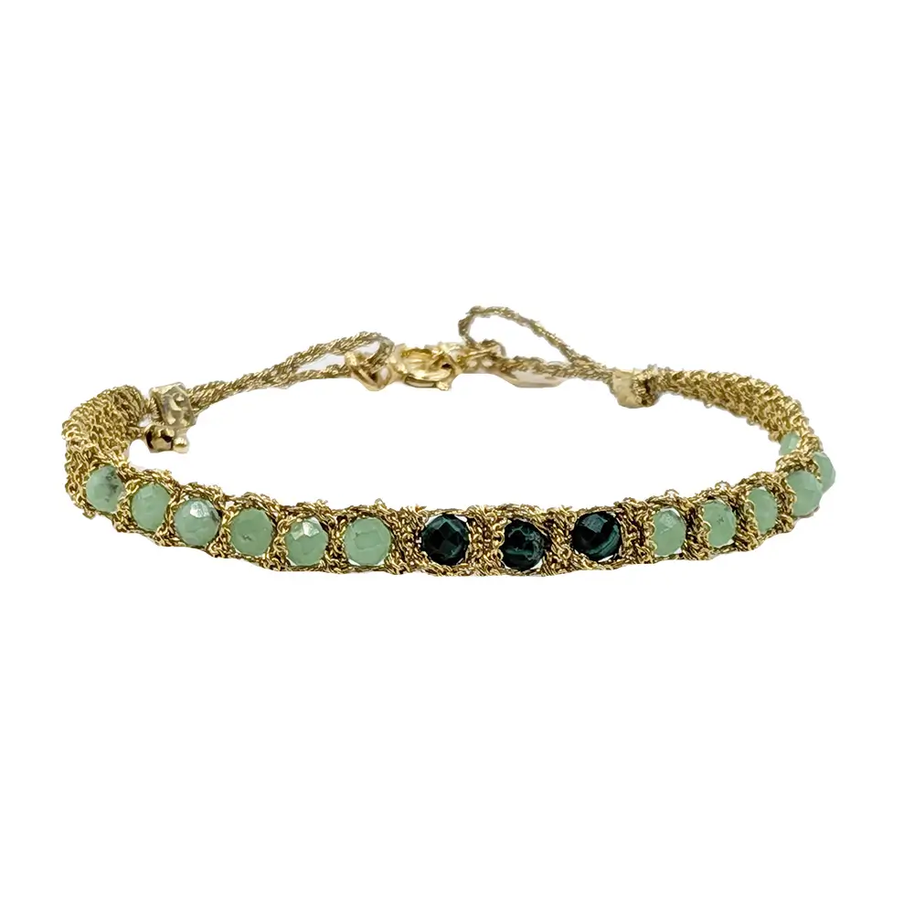 Pulsera Candy Angelita y Malaquita