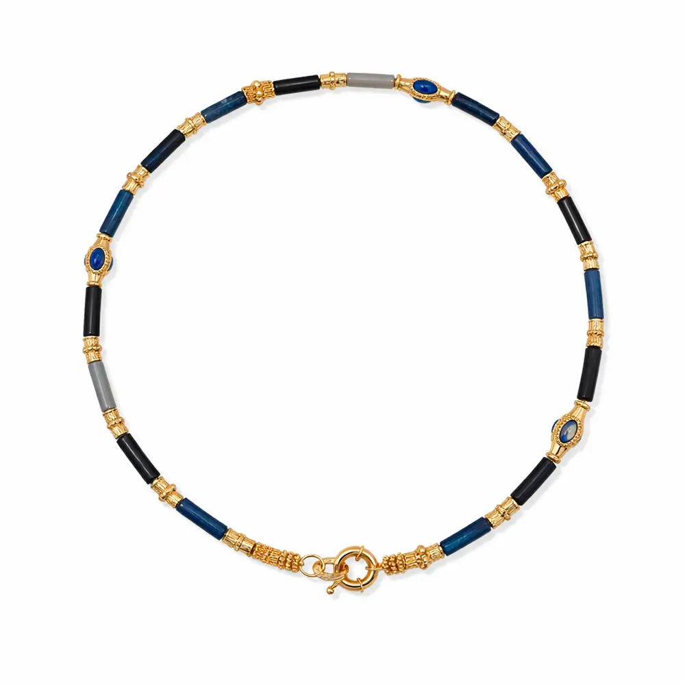 Gas Bijoux gargantilla Kali Azul