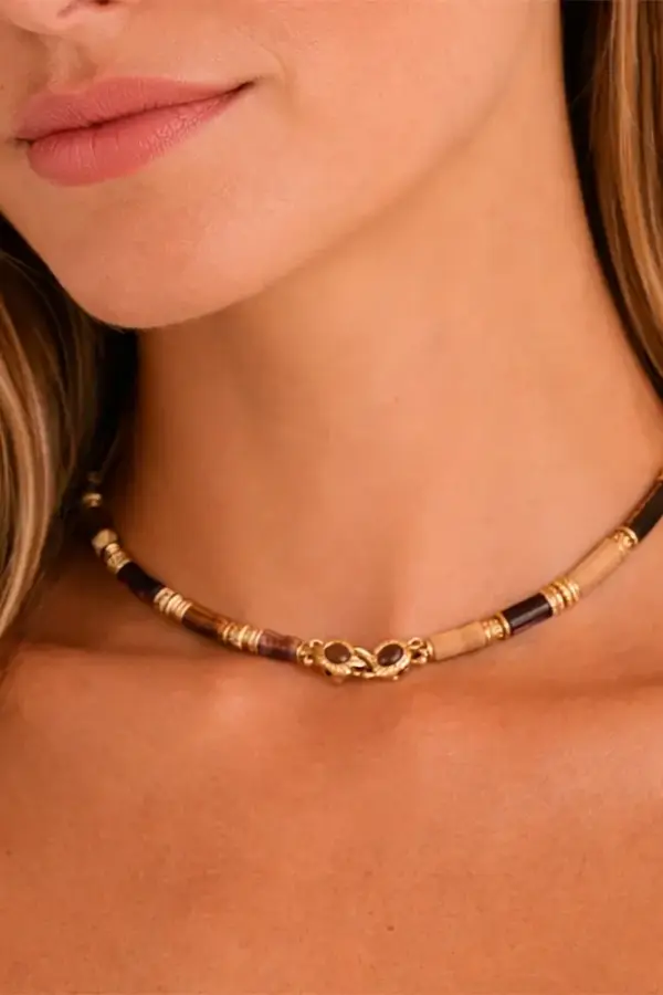 Gas Bijoux gargantilla Kali Camel