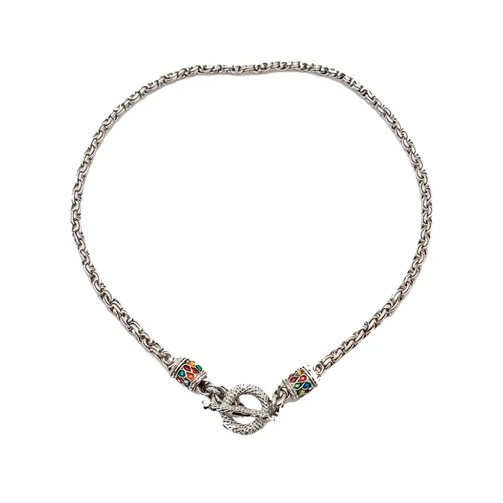 Gas Bijoux Gargantilla Maglia plata