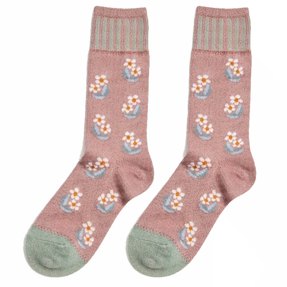 Calcetin Pradera Dusty Rosa